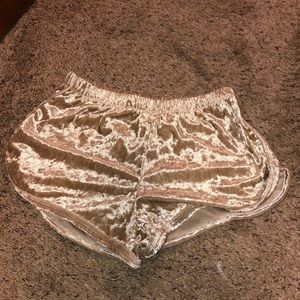 Velvet shorts